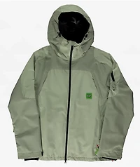 686 x HUF Double H Green Colorblock 10K Snowboard Jacket