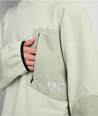 686 x HUF Fleece Green Crewneck Sweatshirt