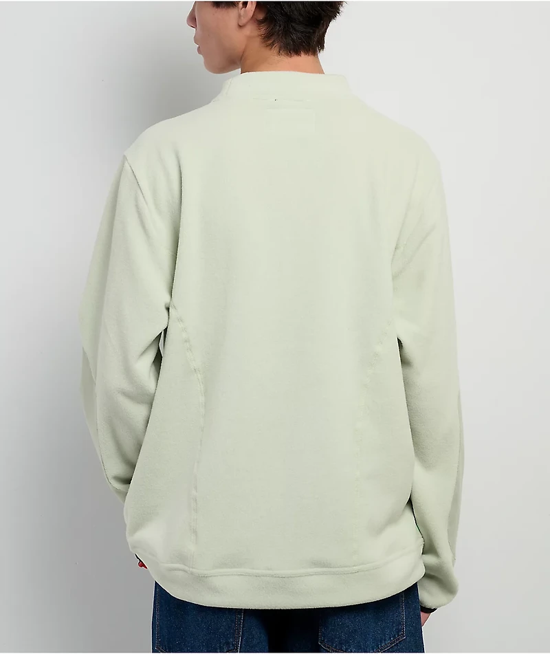 686 x HUF Fleece Green Crewneck Sweatshirt