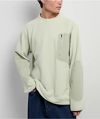 686 x HUF Fleece Green Crewneck Sweatshirt