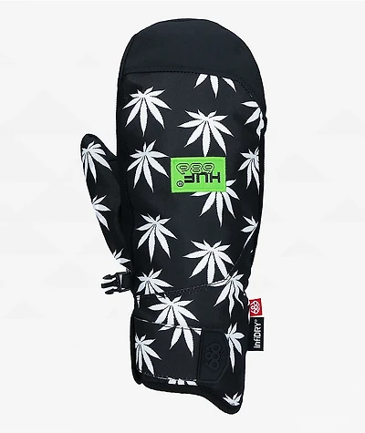686 x HUF Plantlife Primer Black 10K Snowboard Mittens