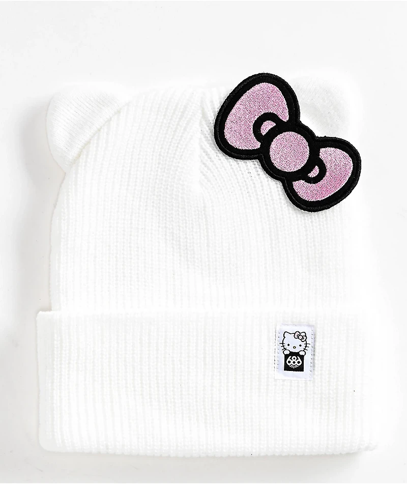 686 x Hello Kitty White Beanie