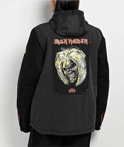 686 x Iron Maiden Insulated Battle Black Denim 10K Snowboard Jacket