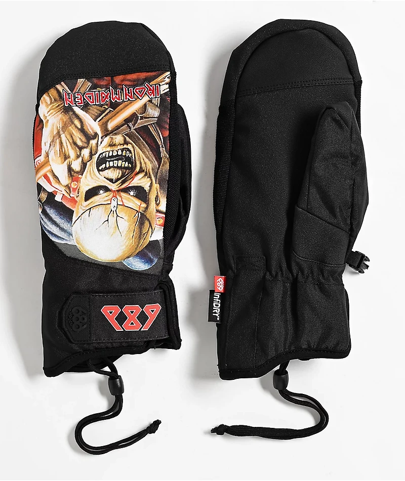 686 x Iron Maiden Primer Black 10K Snowboard Mittens