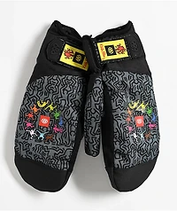 686 x Keith Haring Primer Black 10K Snowboard Mittens