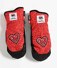 686 x Keith Haring Revel Red 10K Snowboard Mittens