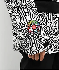 686 x Keith Haring Spectra White Colorblock 10K Snowboard Jacket