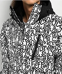 686 x Keith Haring Spectra White Colorblock 10K Snowboard Jacket