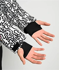 686 x Keith Haring Spectra White Colorblock 10K Snowboard Jacket