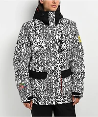 686 x Keith Haring Spectra White Colorblock 10K Snowboard Jacket