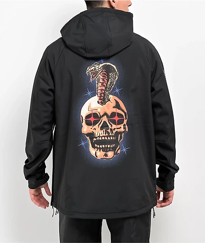 686 x Samborghini Black 10K Waterproof Snowboard Hoodie