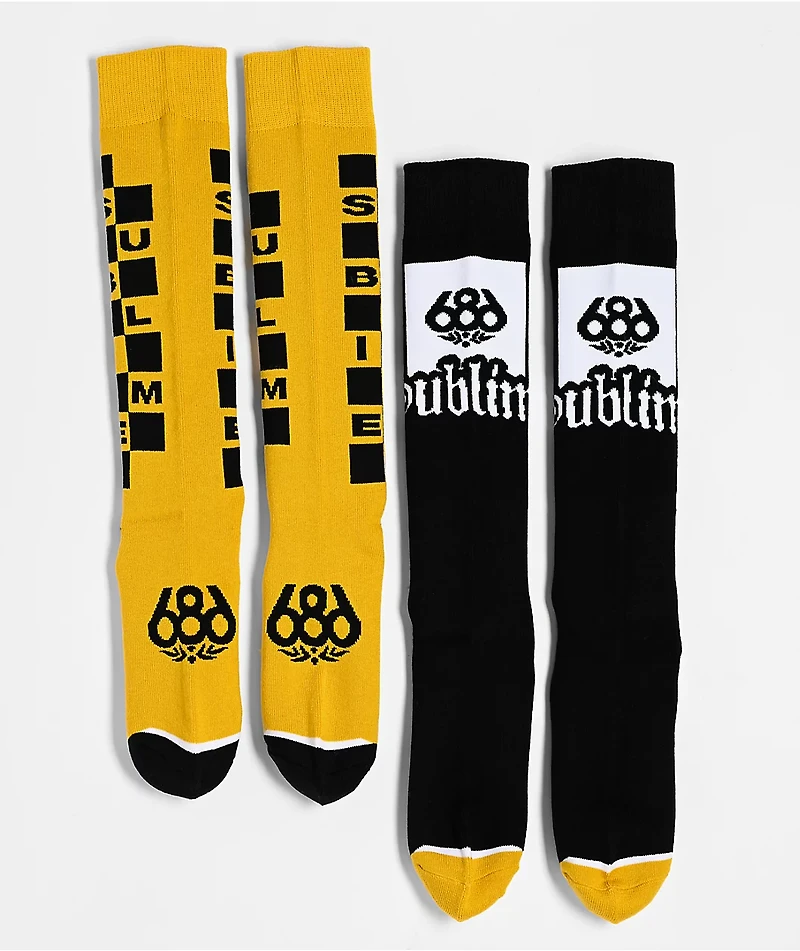 686 x Sublime 2 Pack Snow Socks