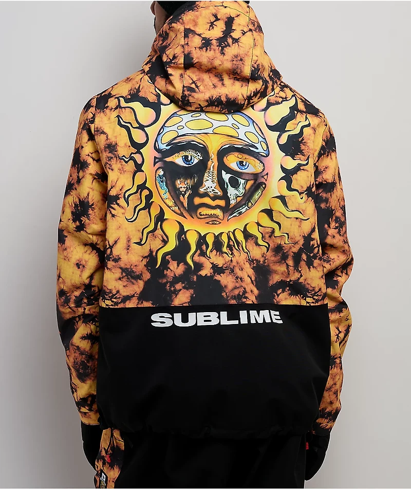 686 x Sublime Orange Tie Dye Anorak Snowboard Jacket