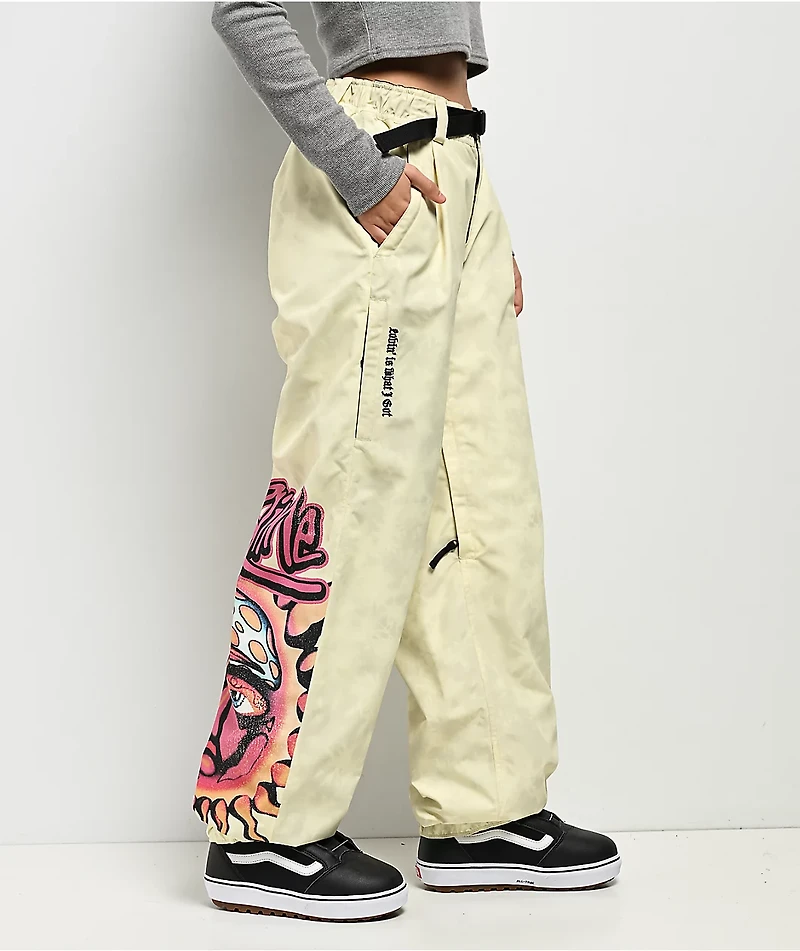 686 x Sublime Yellow Tie Dye 10K Snowboard Pants