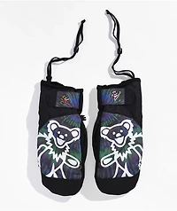 686 x The Grateful Dead Primer Blue & Green Tie Dye Snowboard Mittens 2023