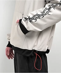686 x Welcome Team Waterproof Beige 10K Snowboard Hoodie