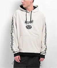 686 x Welcome Team Waterproof Beige 10K Snowboard Hoodie
