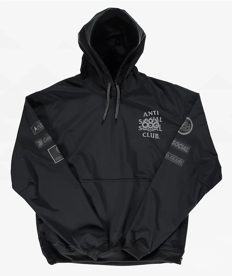 687 x AntiSocialSocialClub F1 Black 10K Hoodie