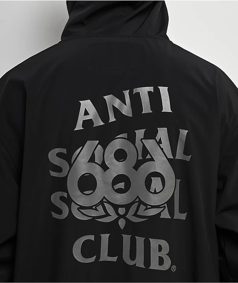 687 x AntiSocialSocialClub F1 Black 10K Hoodie