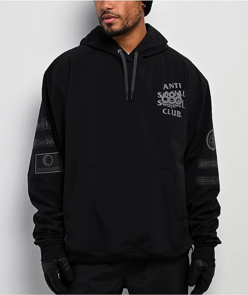 687 x AntiSocialSocialClub F1 Black 10K Hoodie