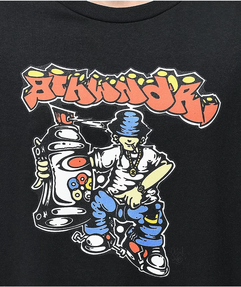 8THWNDR Graffiti Guy Black T-Shirt