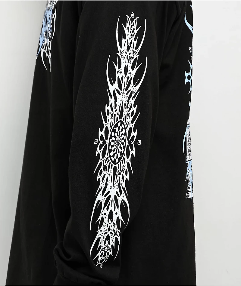 8THWNDR Reaper Black Long Sleeve T-Shirt