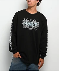 8THWNDR Reaper Black Long Sleeve T-Shirt