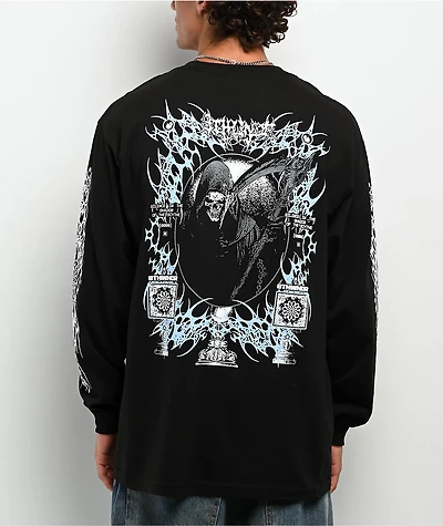 8THWNDR Reaper Black Long Sleeve T-Shirt