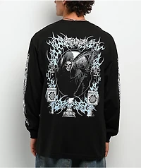 8THWNDR Reaper Black Long Sleeve T-Shirt