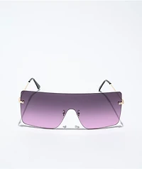 90's Frame Purple Gradient Sunglasses