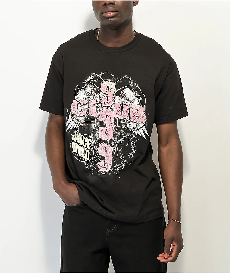 999 Club by Juice WRLD Wings Black T-Shirt