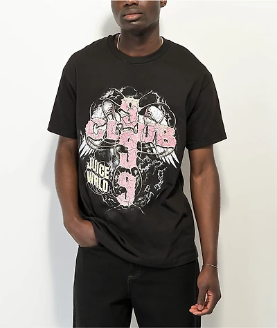 999 Club by Juice WRLD Wings Black T-Shirt