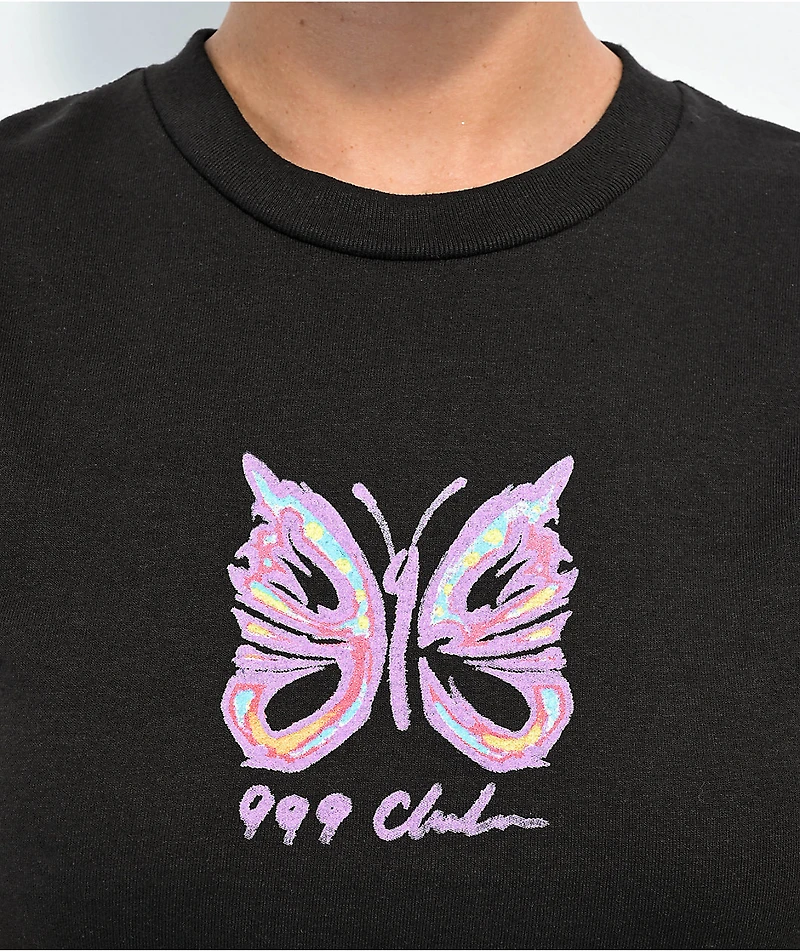 999 Club by Juice WRLD Butterfly Black T-Shirt