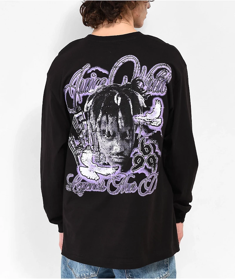 999 Club by Juice WRLD Doves Black Long Sleeve T-Shirt