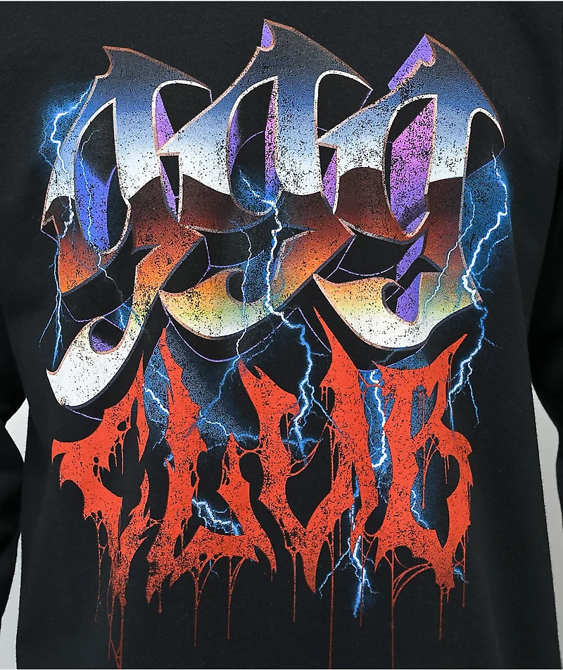 999 Club by Juice WRLD Speed Metal Black Long Sleeve T-Shirt