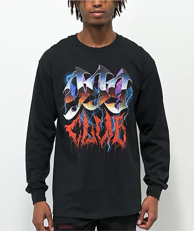 999 Club by Juice WRLD Speed Metal Black Long Sleeve T-Shirt