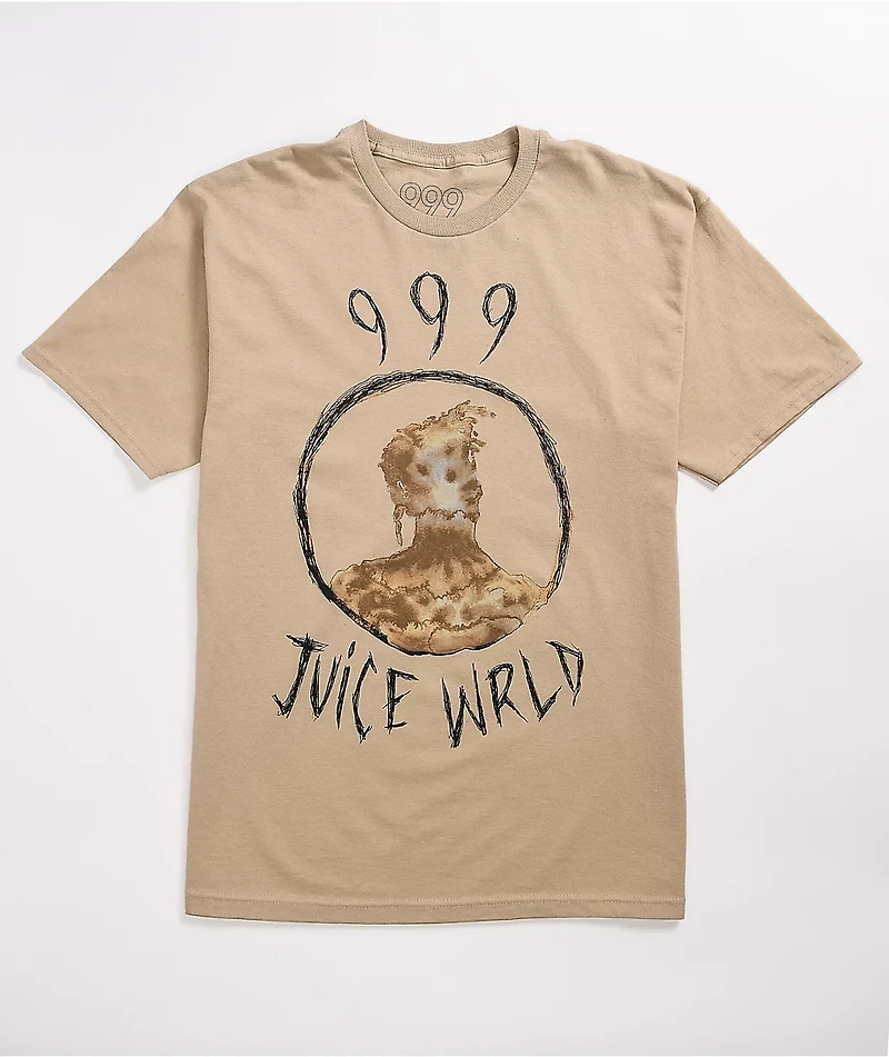 999 Club by Juice WRLD Scribble Tan T-Shirt