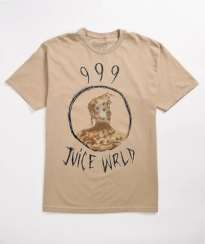 999 Club by Juice WRLD Scribble Tan T-Shirt