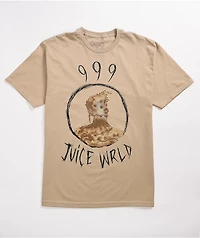 999 Club by Juice WRLD Scribble Tan T-Shirt