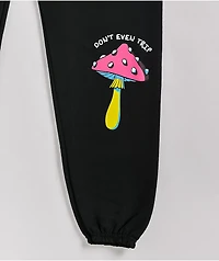 A-Lab Bad Luck Club Black Sweatpants