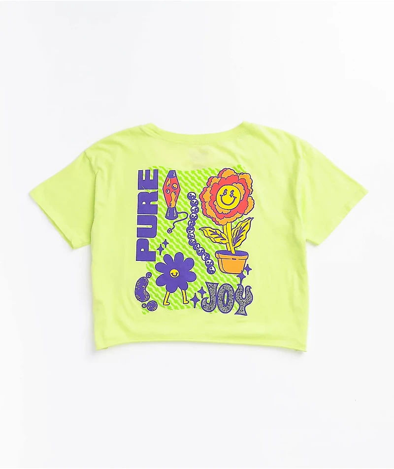 A-Lab Ballina Lime Crop T-Shirt