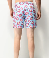 A-Lab Bum Floral Light Blue Board Shorts
