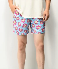 A-Lab Bum Floral Light Blue Board Shorts