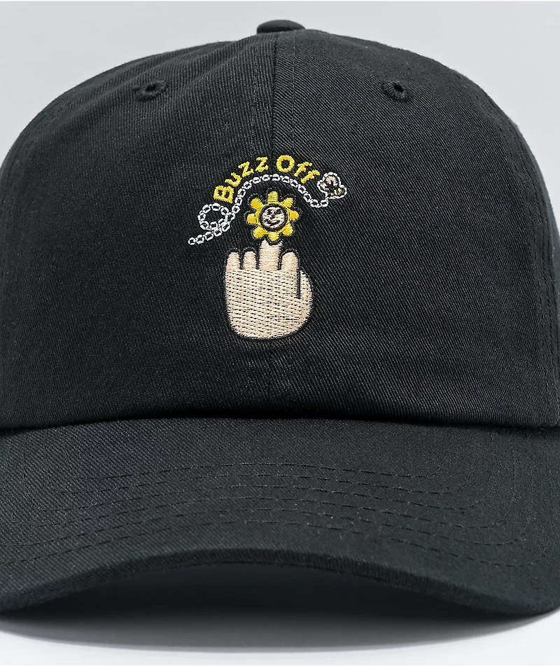 A-Lab Buzz Off Black Strapback Hat