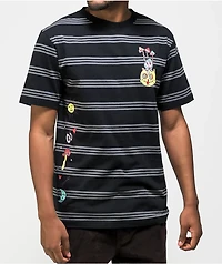A-Lab Catnip Black & Grey Stripe T-Shirt