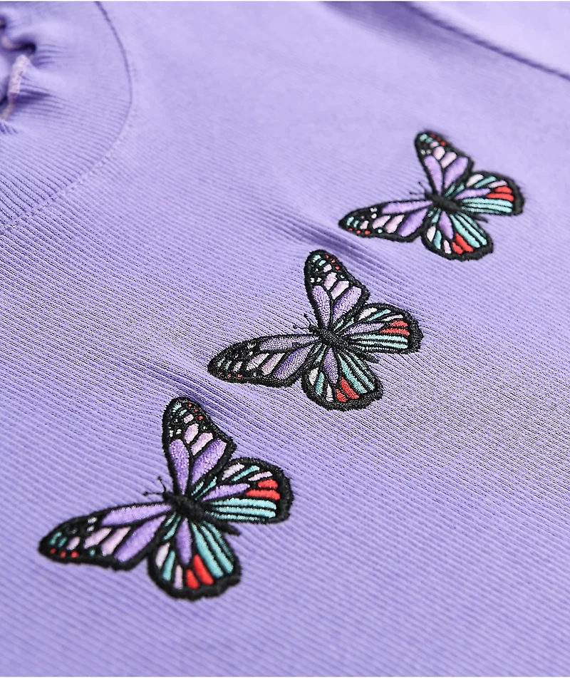 A-Lab Curly Butterfly Lavender T-Shirt