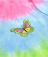 A-Lab Curly Butterfly Rainbow Tie Dye T-Shirt