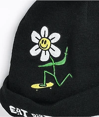 A-Lab Eat Dirt Black Pom Beanie