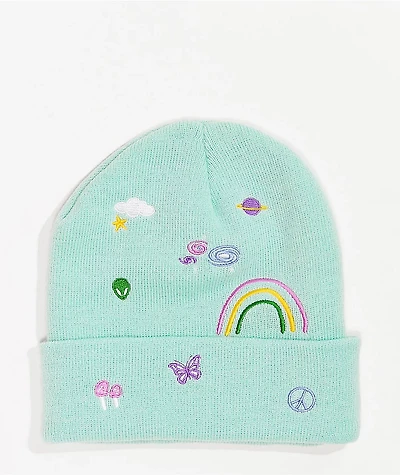 A-Lab Ellison Blue Rainbow Beanie