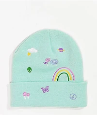 A-Lab Ellison Blue Rainbow Beanie